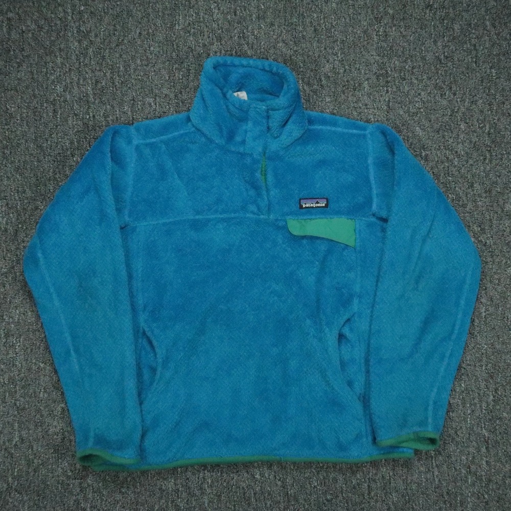 Patagonia Sweater Womens Small Blue Re-Tool Snap-T Pullover Fleece